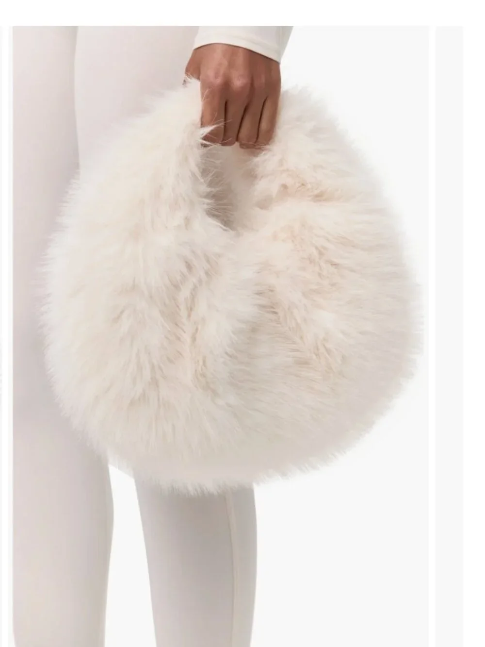 Naked Wardrobe Faux Fur Hobo 